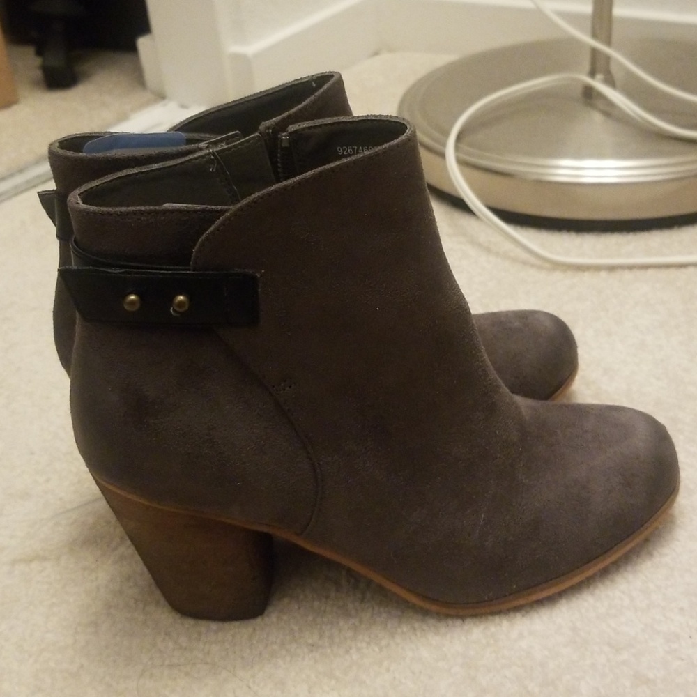 Grey booties